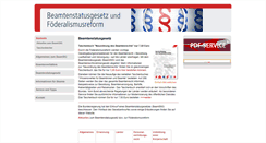 Desktop Screenshot of beamtenstatusgesetz.de