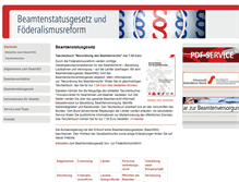 Tablet Screenshot of beamtenstatusgesetz.de